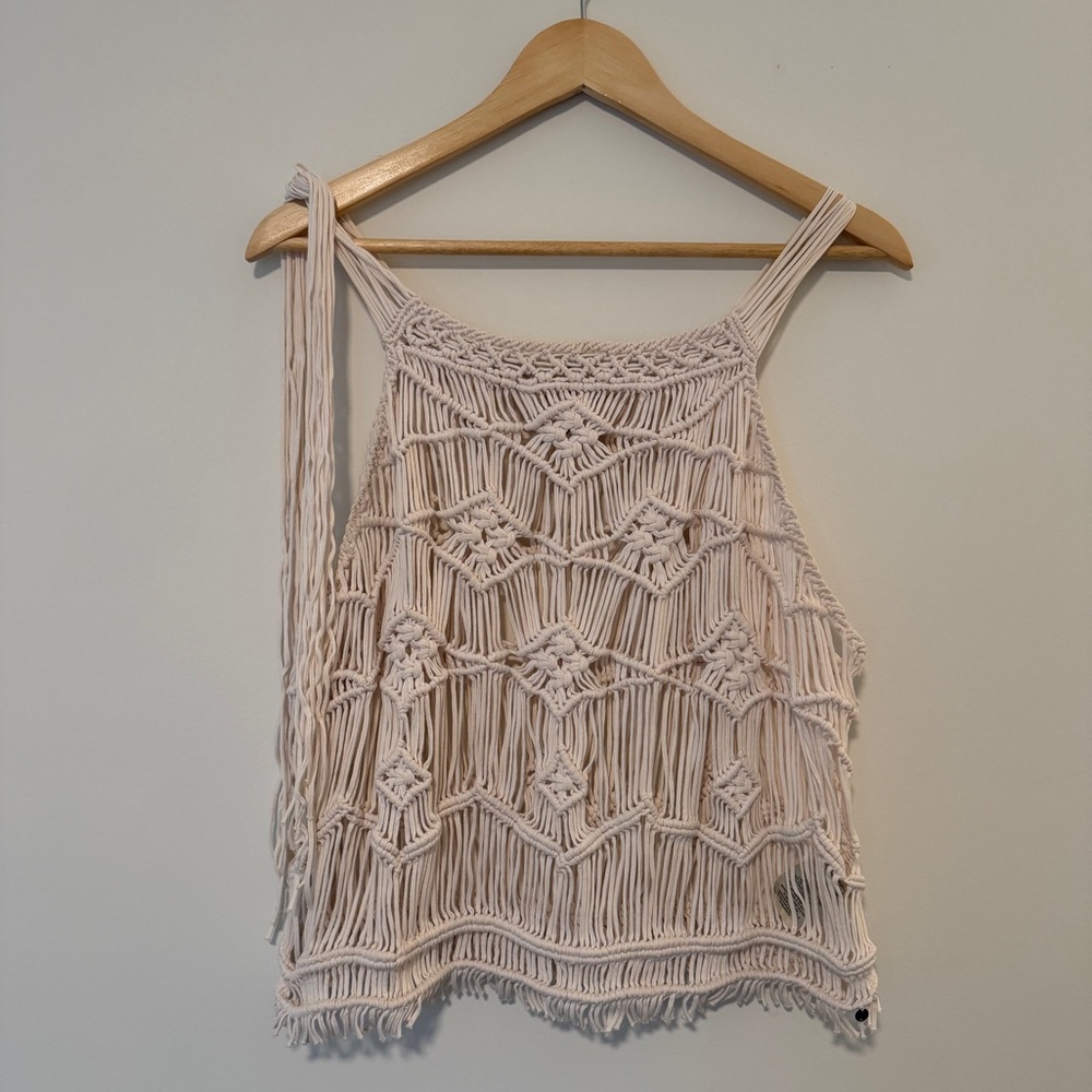 Ralph Lauren Denim & Supply Macramé Cream Tank